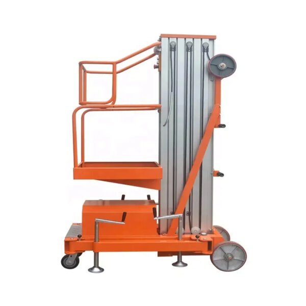 2024 new Aluminum alloy lifting platform electric manlift table single mast - Image 6