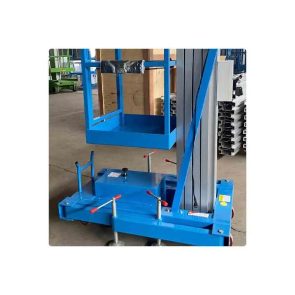 2024 new Aluminum alloy lifting platform electric manlift table single mast - Image 5