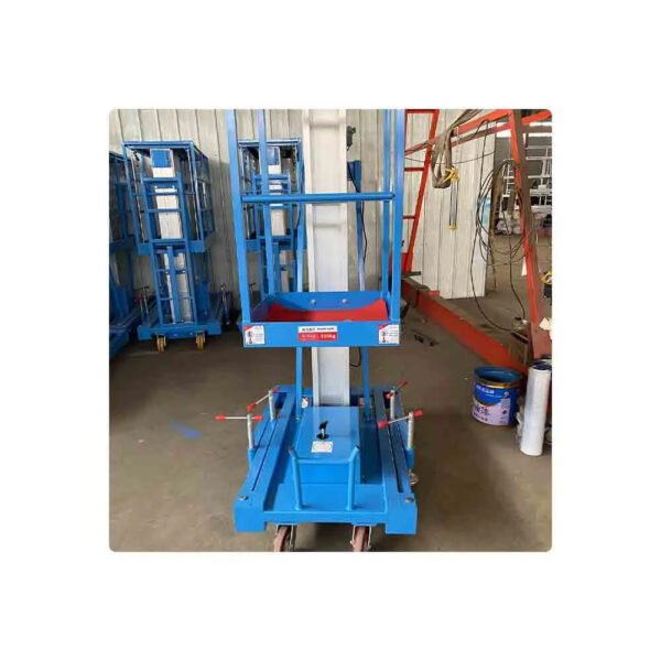 2024 new Aluminum alloy lifting platform electric manlift table single mast - Image 4