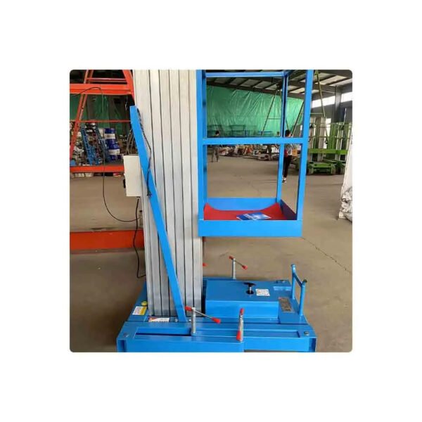 2024 new Aluminum alloy lifting platform electric manlift table single mast - Image 2